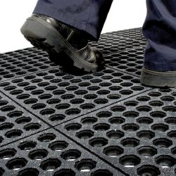Anti-fatigue mats Nitrile tiles for oily environments - 105 - FATIGUESTEPGRITTOP