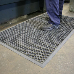 Agri-foodstuffs mats Non-slip grating 100% nitrile - 378.333333 - HIGH DUTY GRIT