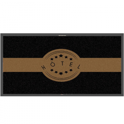 Hotel logo mat