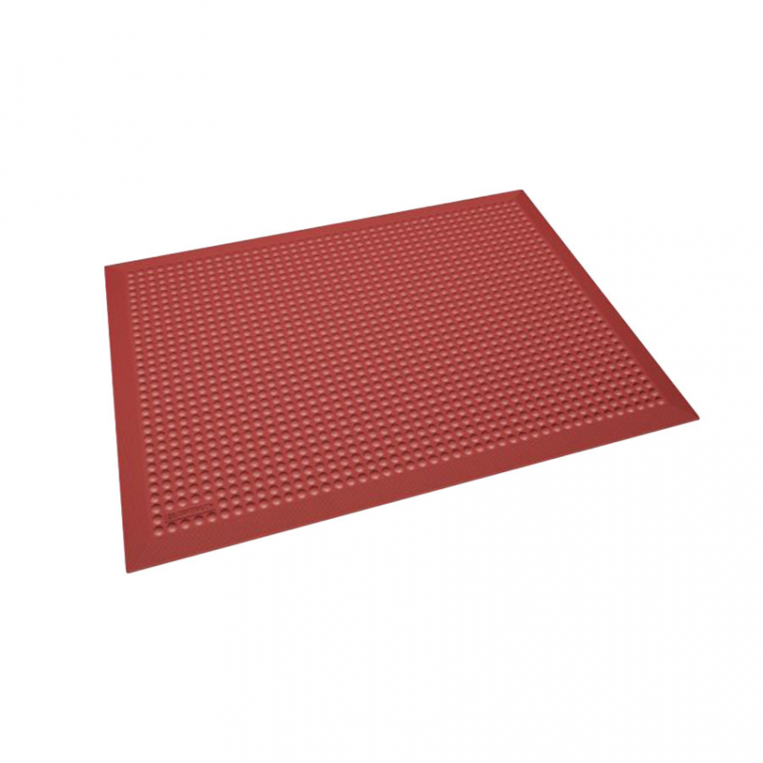 Agri-food mats Tapis individuel cuisine avec bordure - 138 - 458 Skystep Red