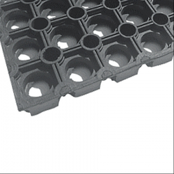 Round hollow grating - Rubber grating