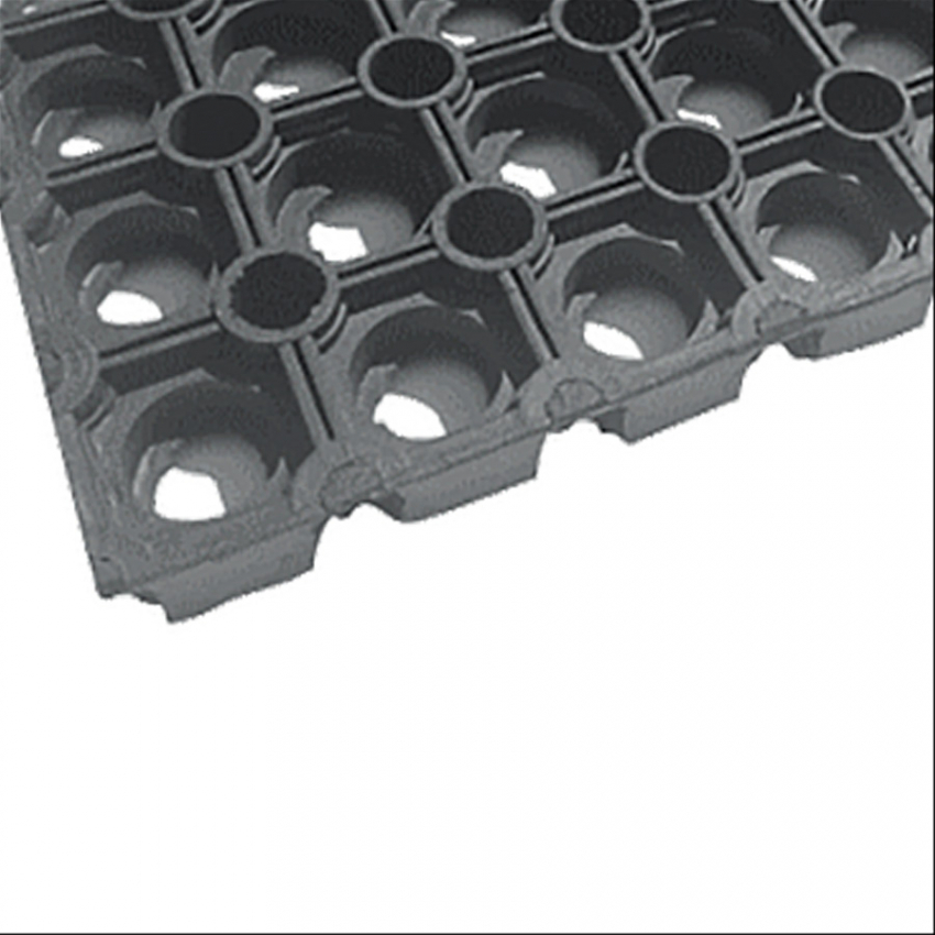 Round hollow grating - Rubber grating