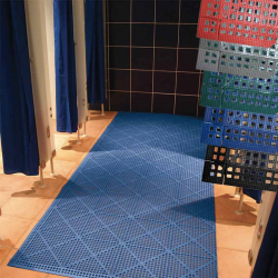 Flexible PVC floor tiles
