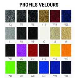 Mat structure aluminum velvet large R