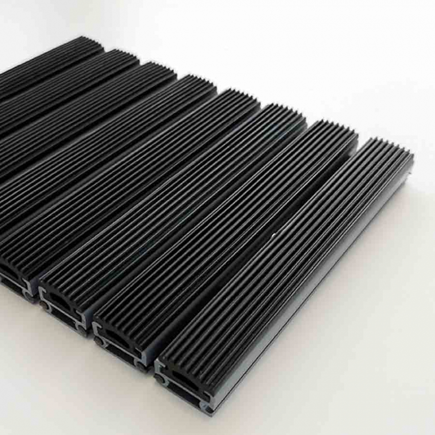 Aluminium matting Aluminium look rubber matting - 0 - plastik-17-gomma