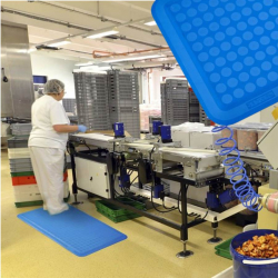 Individual mat for the food industry