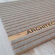 Customizable wood-effect aluminum mat